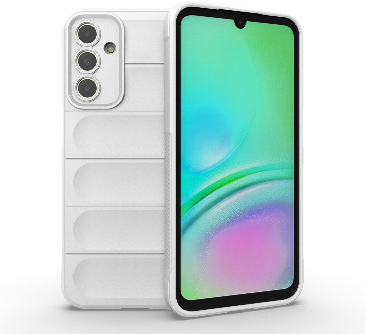 Solidenz AeroGrip geschikt voor Samsung Galaxy A15 hoesje - Wit