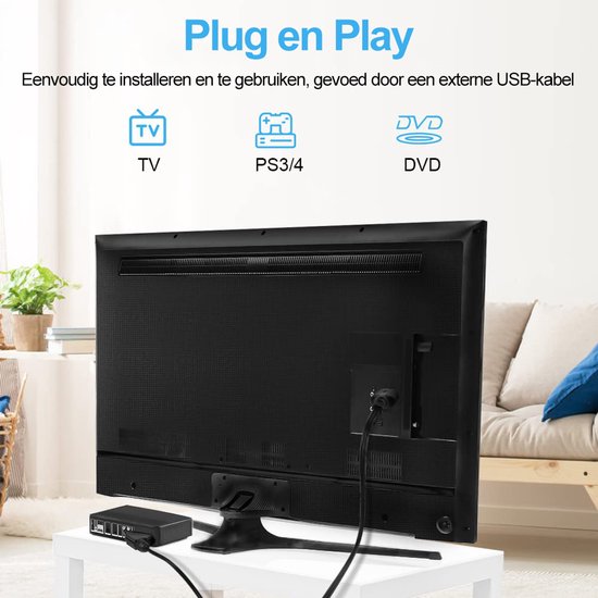 SCART naar HDMI Adapter - 1080p/720p alles-in-één Scart naar HDMI audio-videoadapter - Wordt geleverd met HDMI-kabel, Scart-ingangskabel en HDMI-uitgangspoort - Werkt met HDTV's, settopboxen, VHS-systemen, Xbox, PS3, Sky, DVD en Blu-ray — afbeelding 2