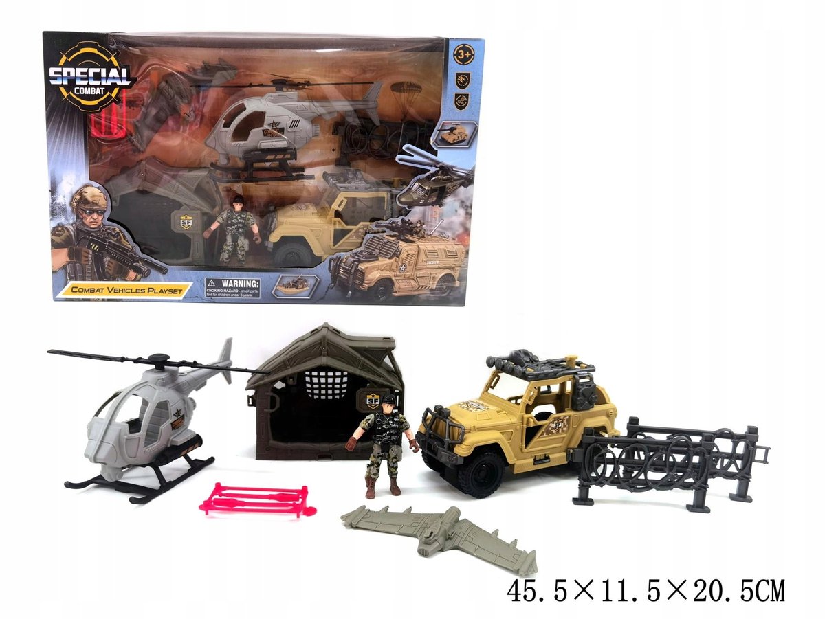 Militaire Gazelo Speciale Gevechtsvoertuigen Speelset - 45x11x20cm