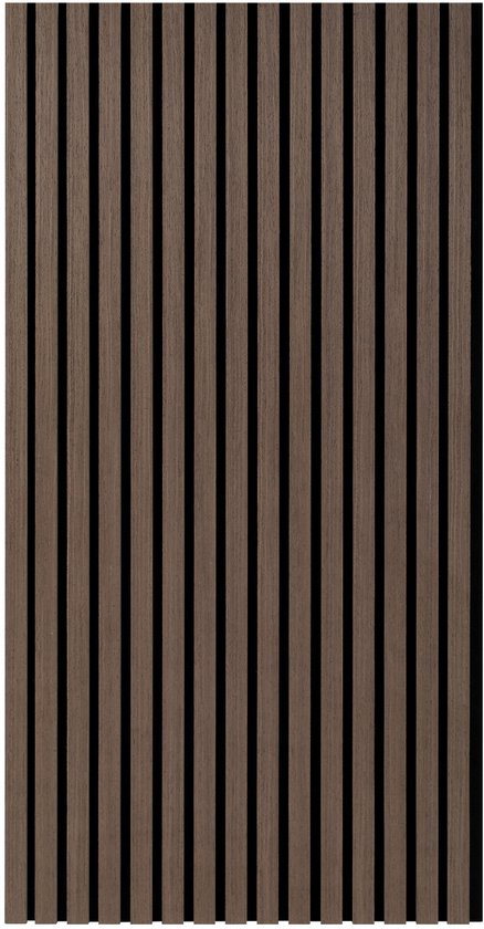 1 Stuks- Zelfklevend Akoestische Panelen-Geluidsabsorptie - Akoestische Wandpanelen -120x60x2.1cm -Walnoot Kleur -Zelfklevende achterkant