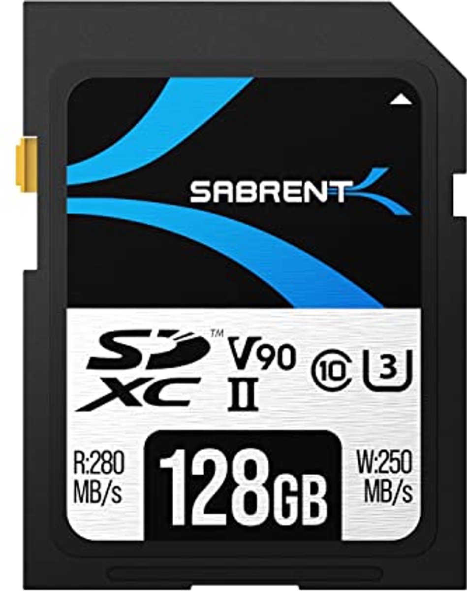 128GB SD UHS-II Geheugenkaart met Hoge Snelheid tot 280MB/s