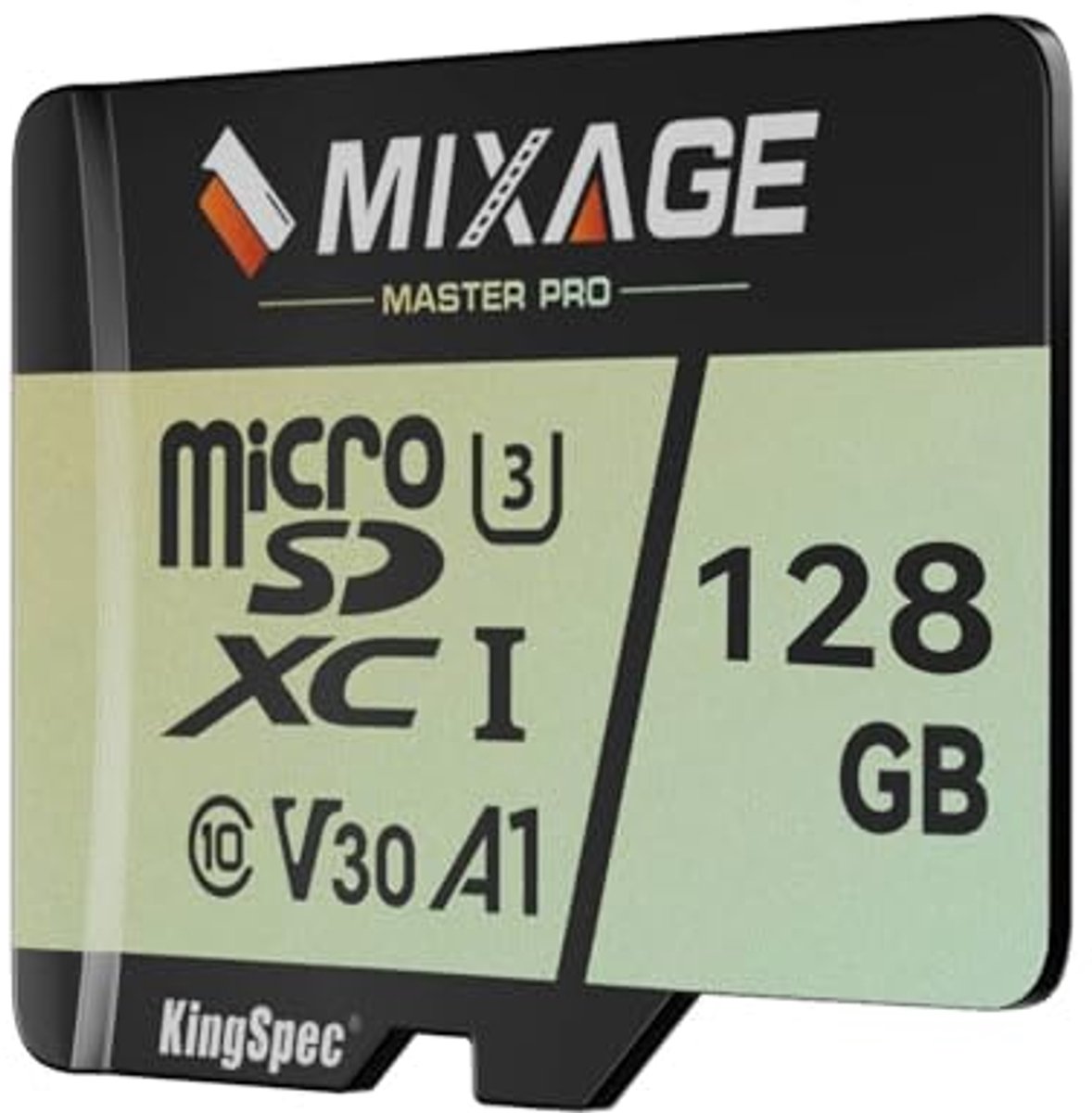 128GB MicroSDXC Kaart UHS-I U3/V30/A1/C10 - 175MB/s Leessnelheid, 110MB/s Schrijfsnelheid, Ideaal voor 4K UHD Video-opnames