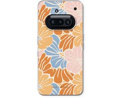 Case Company® - Hoesje geschikt voor Nothing Phone (3a) hoesje - Flowers Pattern 2 - Soft Cover Telefoonhoesje - Bescherming aan alle Kanten en Schermrand