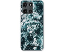 Case Company® - Hoesje geschikt voor Motorola Moto G (2025) hoesje - Zee golf - Soft Cover Telefoonhoesje - Bescherming aan alle Kanten en Schermrand