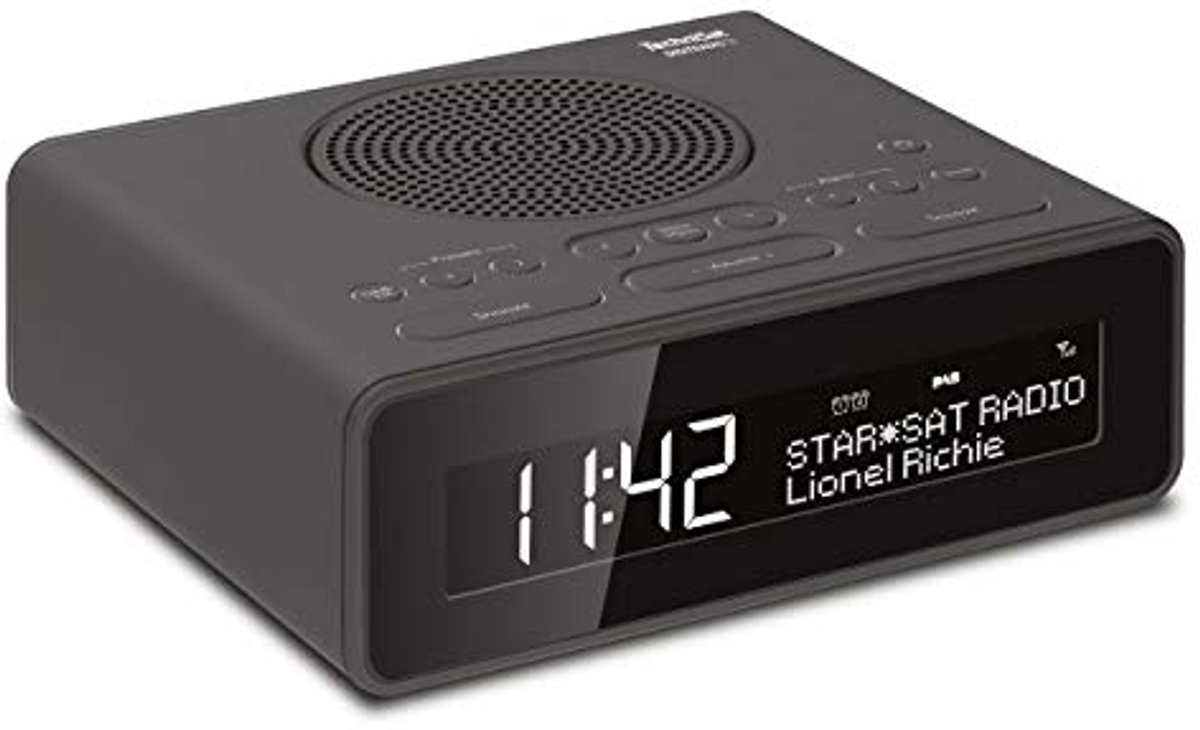 DAB+ wekkerradio met dubbele wektijden, sluimerfunctie en dimbaar display