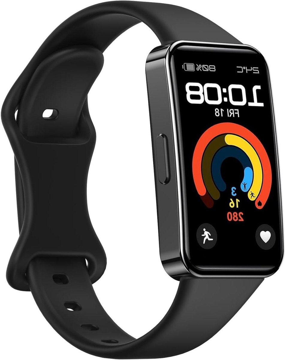 Allecto plus - Siliconen reservearmbanden voor Huawei Band 8 en Band 9 - Comfortabele horlogeband - Duurzaam en stijlvol