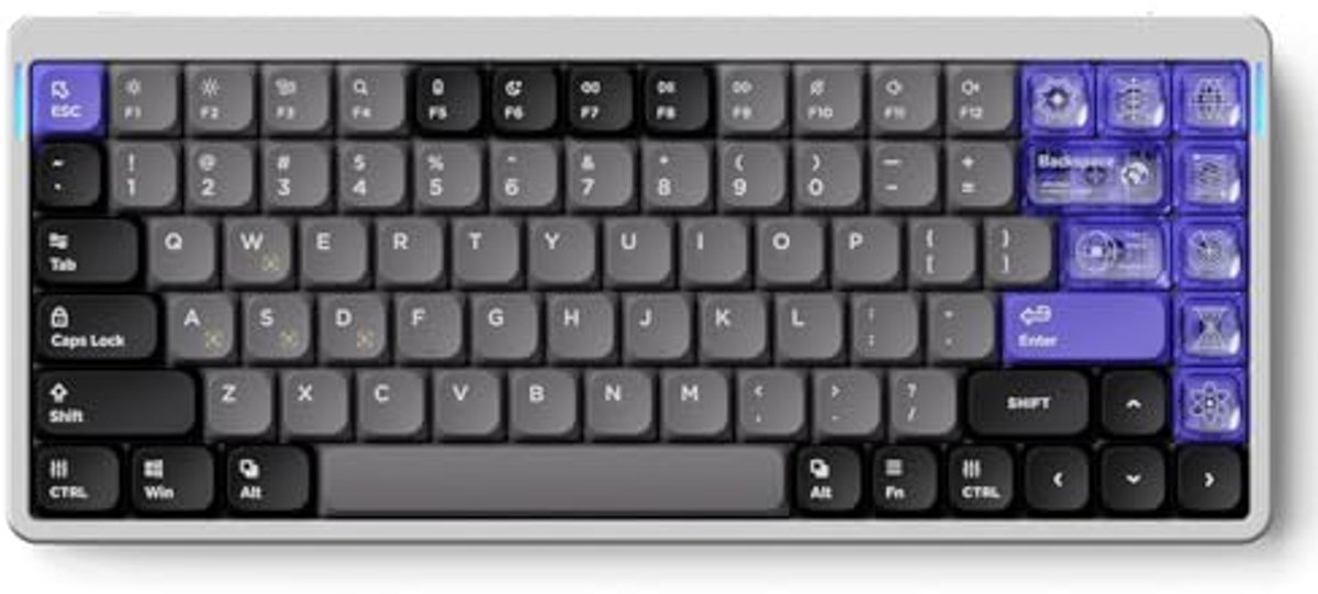 Gaming Toetsenbord 75% Lay-out met RGB en Hall-effect Schakelaars