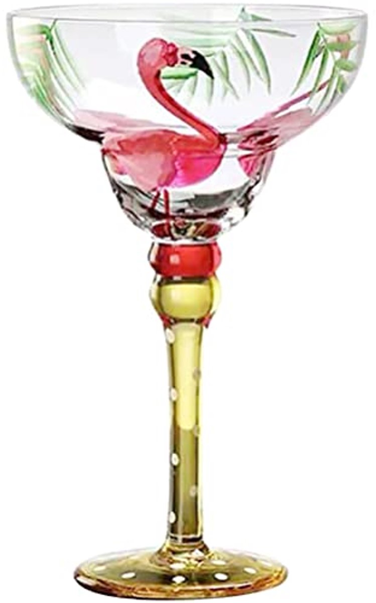 Flamingo Martini Glazen - Unieke Coupé Cocktailglazen Voor Feest en Thuis