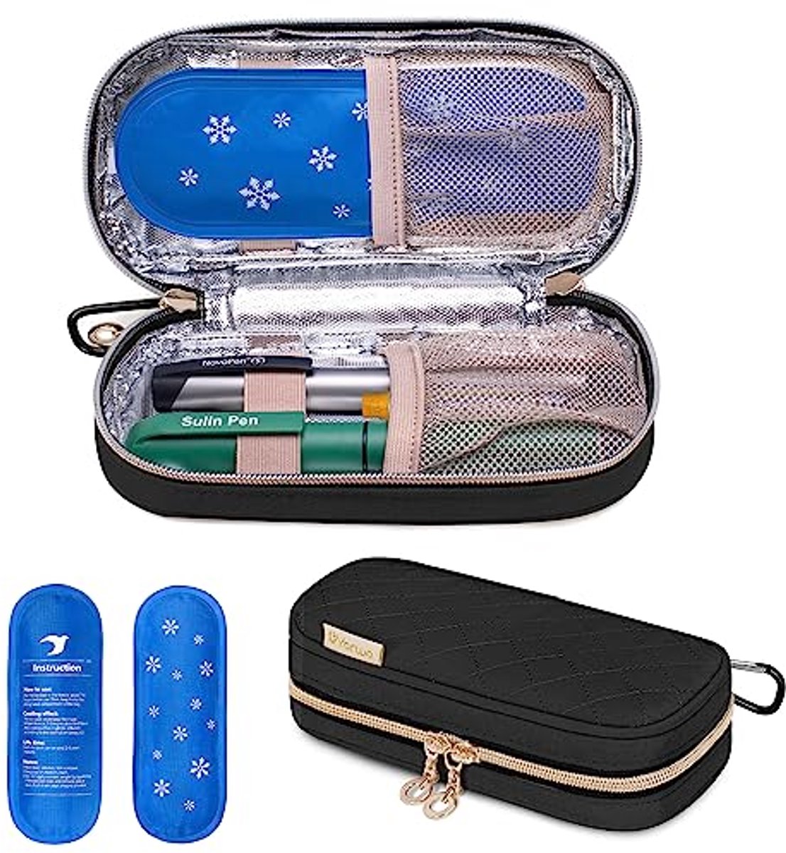 Koeltas voor medicijnen en insuline-accessoires - Ideaal voor reizen en thuisgebruik