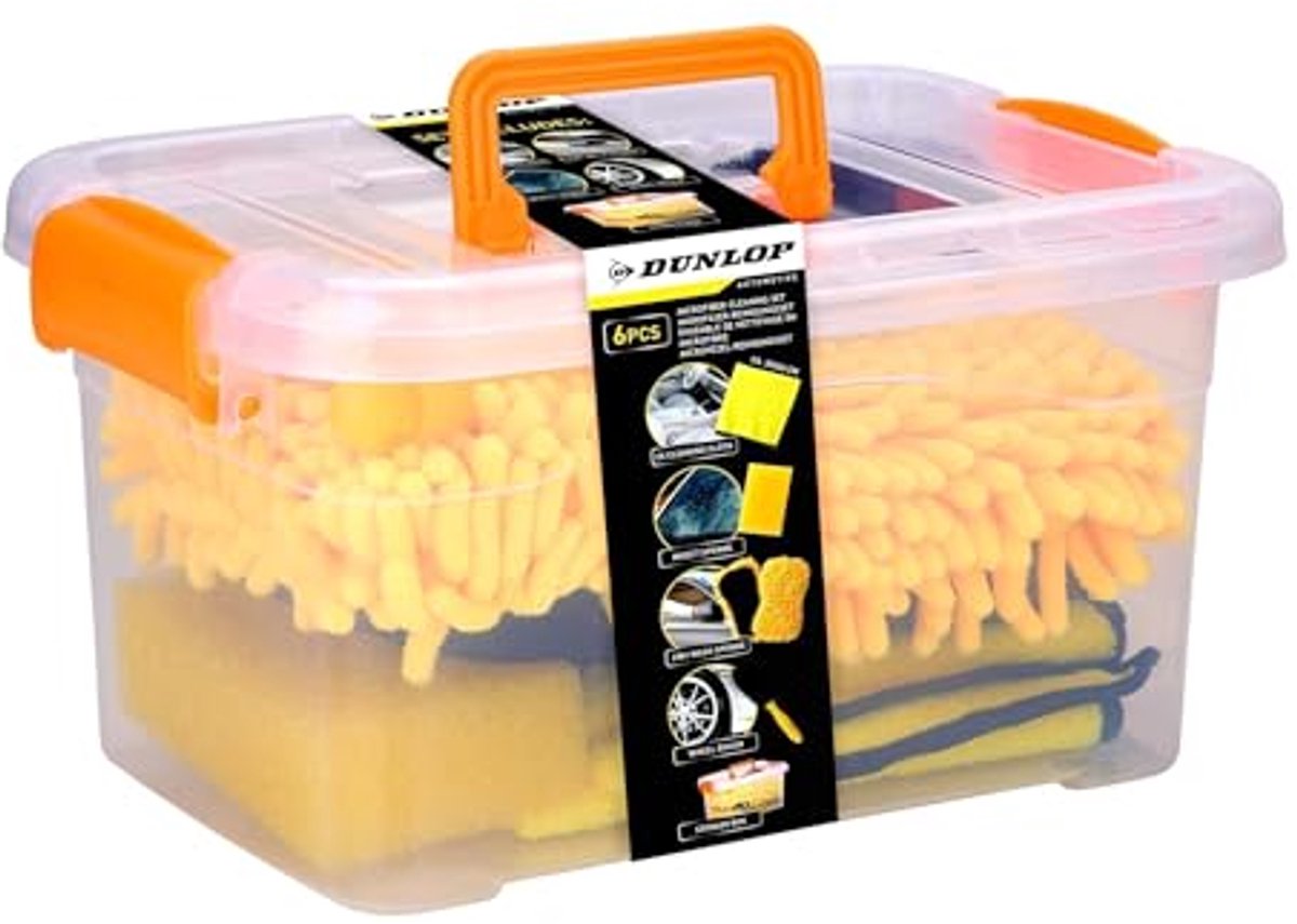 Autoreinigingsset voor auto-onderhoud - complete set met borstels en opbergdoos