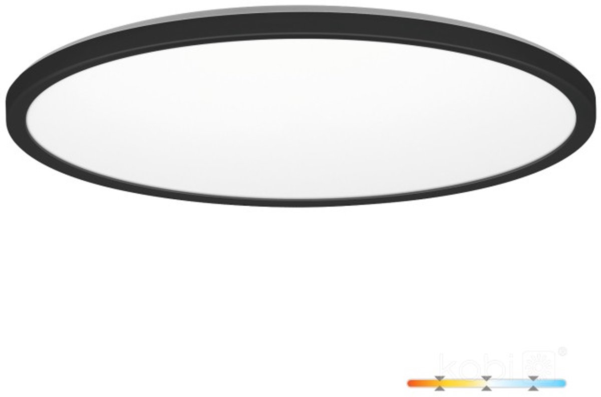 LED Plafondlamp NIVERA CIRCLE 32W Zwart - IP54 - 3CCT 3000K/4000K/6000K | Geen fitting | Warm Wit-Koel Wit-Daglicht | 32 watt | 30.000 Branduren