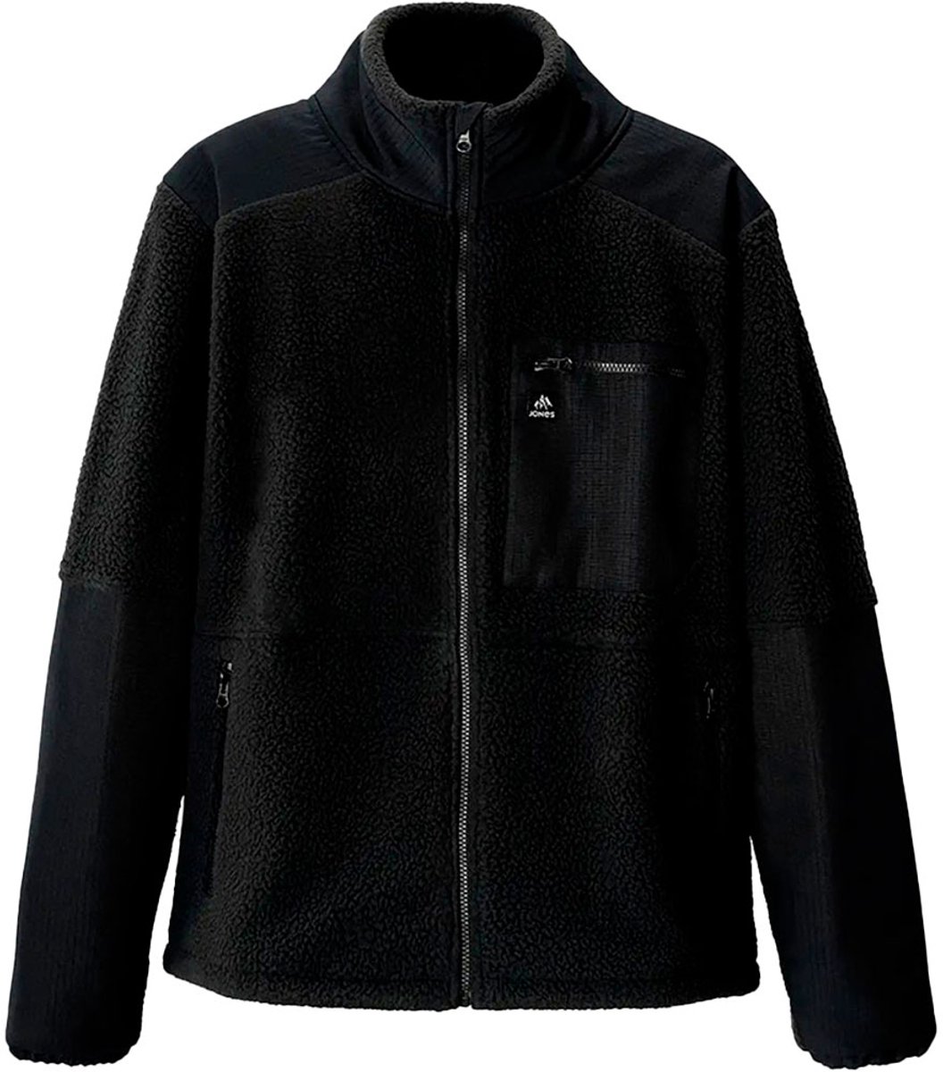 Jones Base Camp Recycled Fleece Met Volledige Rits Zwart L Man