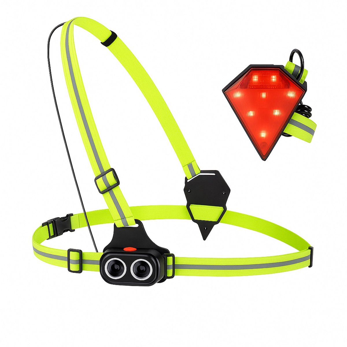 Oneproduct Hardloopvest met LED-verlichting - Reflecterend - Oplaadbaar