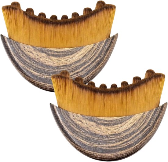 Longziming - Brosse nettoyante manuelle pour le visage - Brosse douce et respectueuse de la peau pour le Soins et le Massage quotidiens - Convient à tous les types de peau - Set de 2