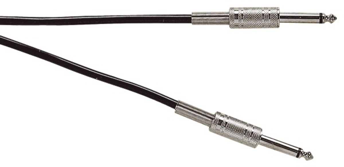 6,35mm Jack mono audio kabel - 2 meter