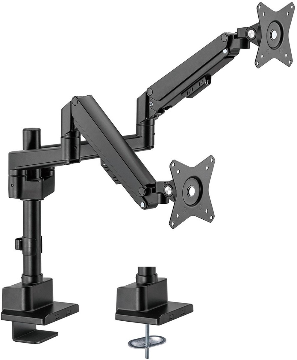 My Wall bureaubeugel voor 2 monitoren tot 32 inch / interactief / zwart