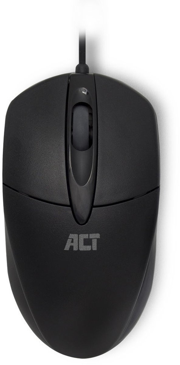 ACT Optische Muis | Bekabeld | USB | 1000 dpi | Links- en Rechtshandig |Zwart AC5005