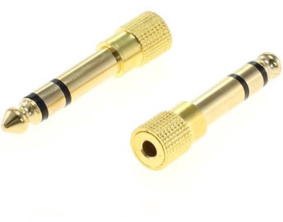 Goobay Audio adapter - Stereo - 6.35mm Jack (m) naar 3.5mm Jack (v) - Gold plated - 1 stuks