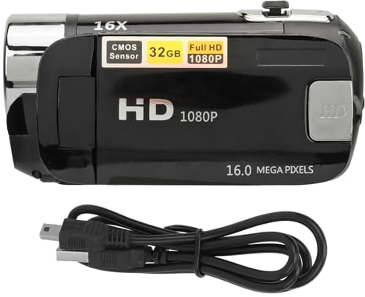 Videocamera Camcorder GDV8162 Oplaadbare digitale camera FHD 1080P 24MP 270° LCD Draaibaar Videocamera Camcorder GDV8162 Oplaadbare digitale camera FHD 1080P 24MP 270° LCD Draaibaar