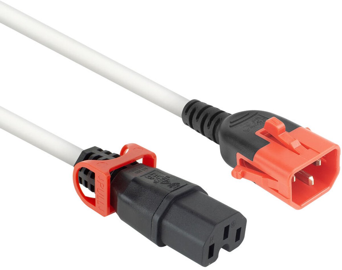 Image of ACT Netsnoer C14 IEC Lock+ Dual Locking - C15 IEC Lock+ wit 2 m, PC3875 PL0052