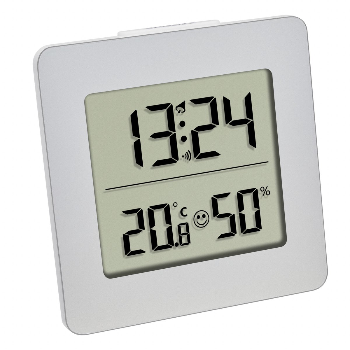 Bol.com TFA Dostmann digitaal weerstation - zilver - kunststof - hygrometer - thermometer - voor binnen aanbieding