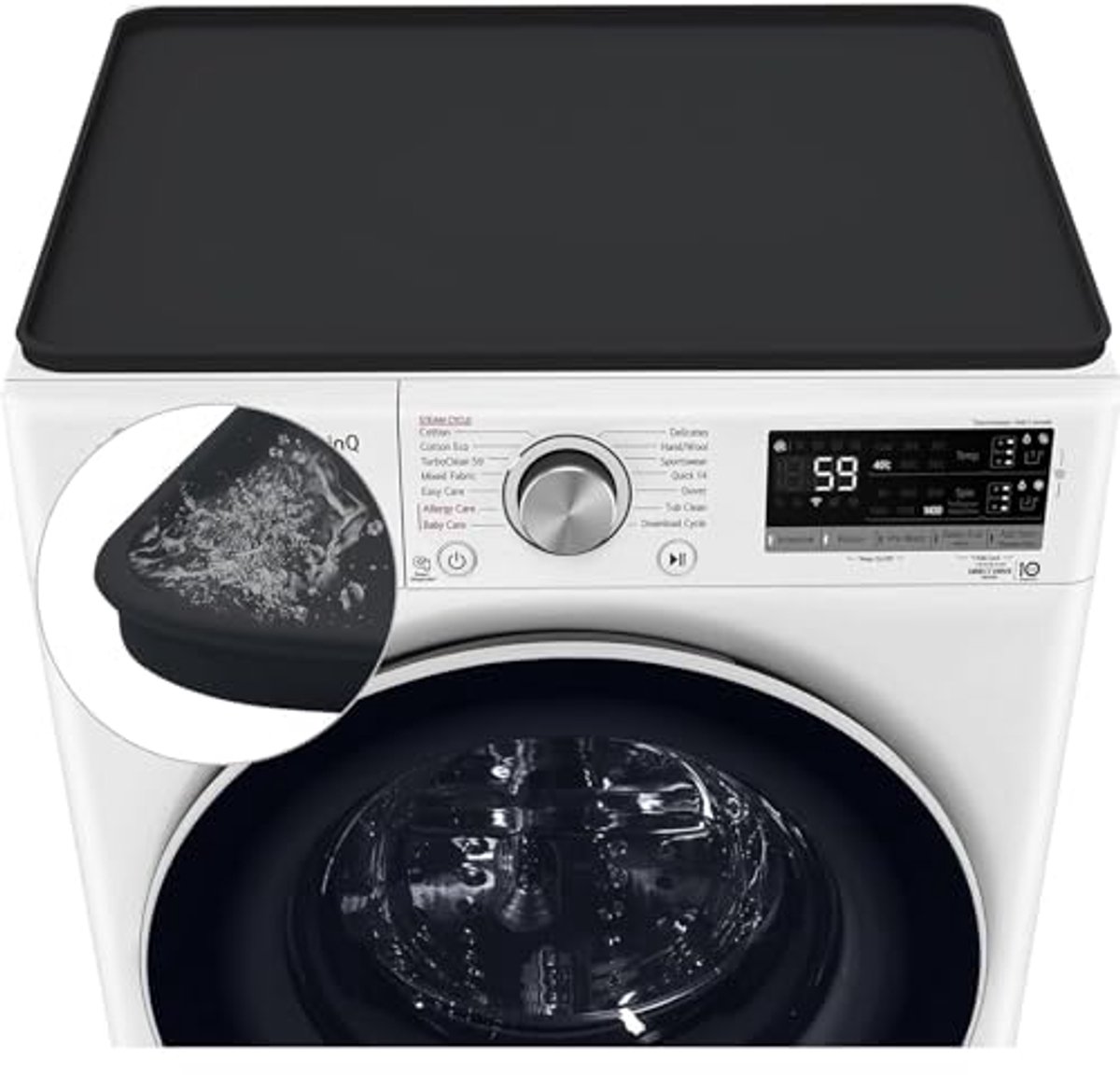 Antislip Siliconen Wasmachine Cover en Mat - 60x60 cm