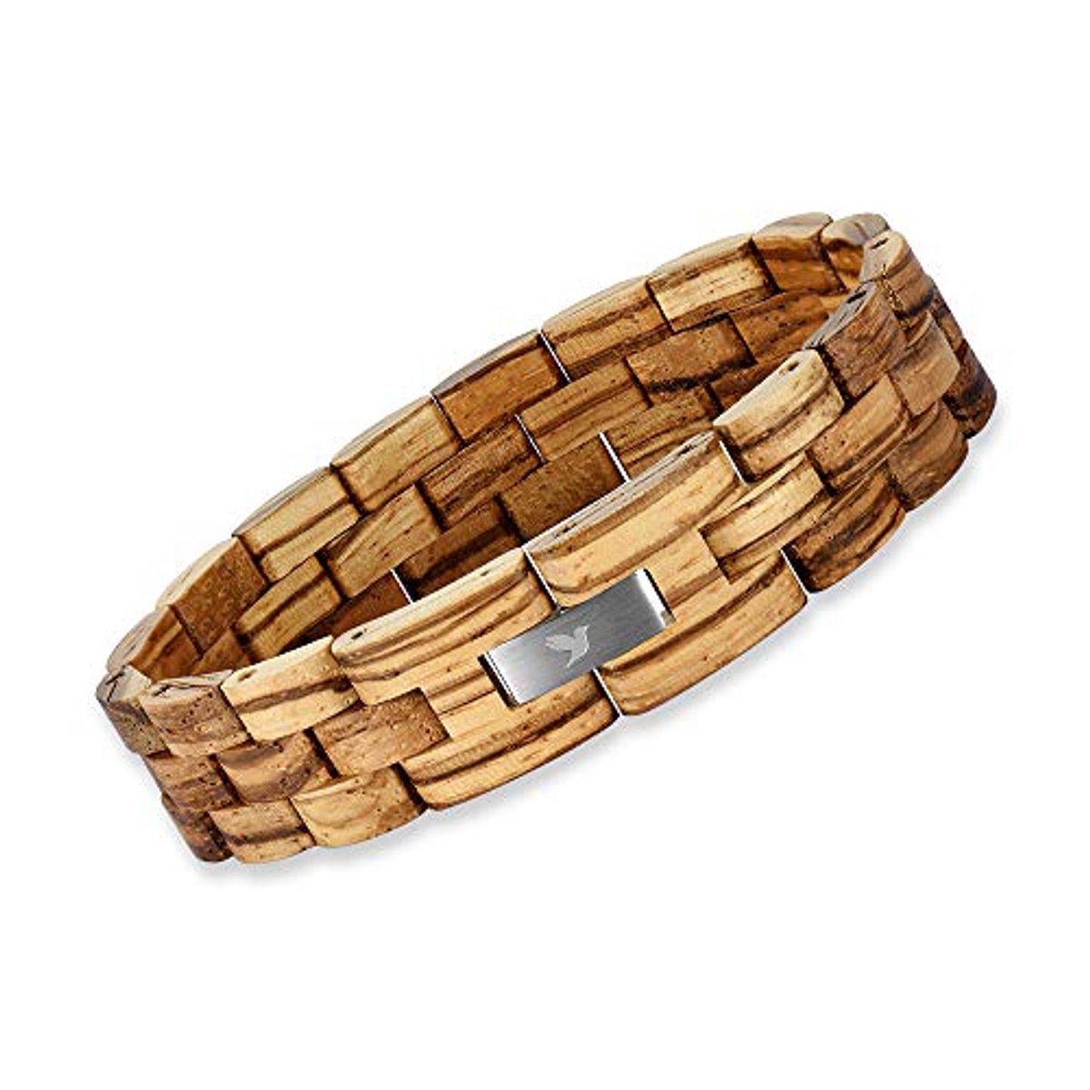 Houten armband voor dames en heren, verstelbare uniseks modeaccessoire van natuurlijk hout
