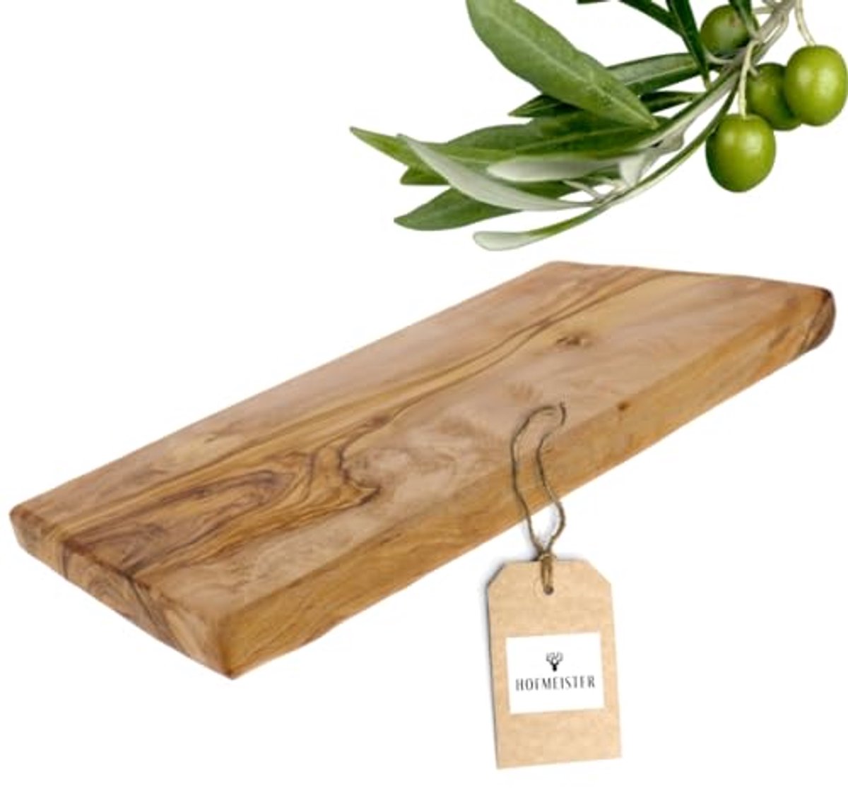 Rechthoekige Ontbijtplank van Olijfhout - Robuuste Snijplank voor Brood en Lunch