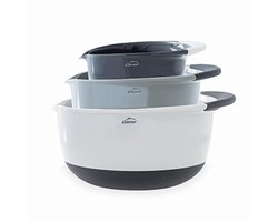 Set van 3 Stapelbare Voedselcontainers - Slakommen in Diverse Maten