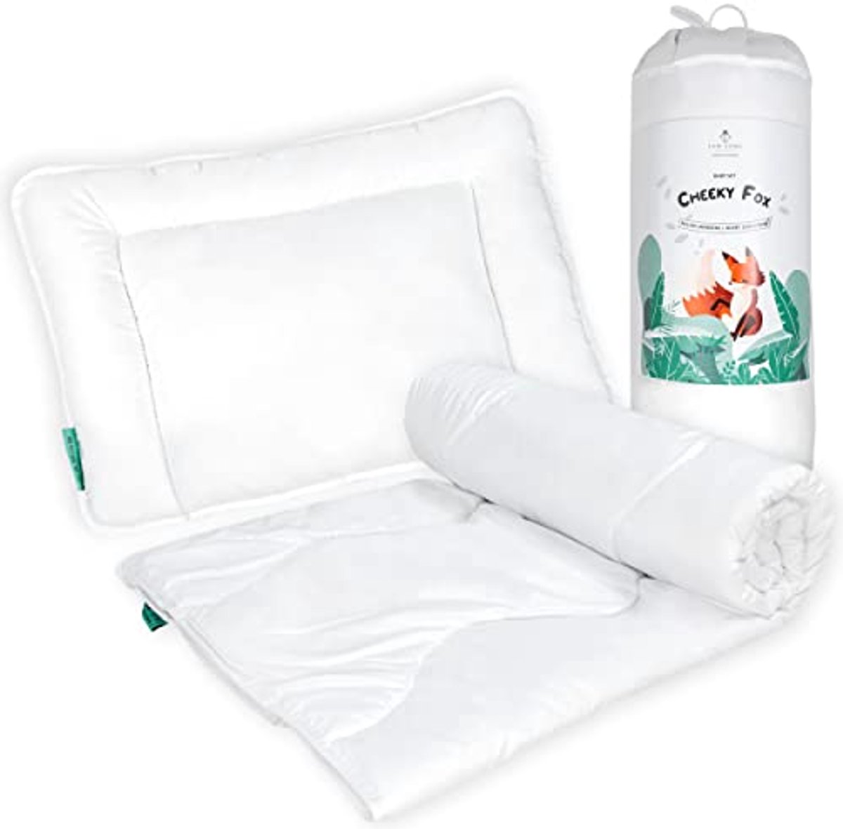 Kinderen Dekbedovertrekset Vosje - 100x135 cm Bovenmaat en 40x60 cm Kussen