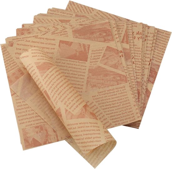 200 vellen Deli papieren vellen wrap papier wegwerp voedselverpakkingspapier voor sandwich, friet, hamburger, cake