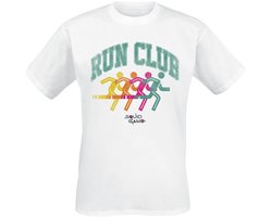 Squid Game Run Club Silhouette Heren T-shirt - wit - XL