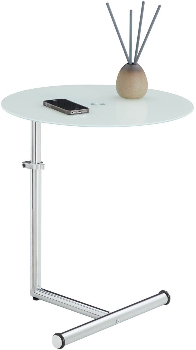 Azomor® Verstelbare salontafel met modern ontwerp en mat glazen blad