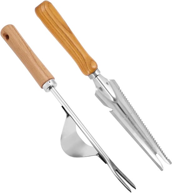 Kent & Stowe Stainless Steel Long Handled Dutch Hoe | Rakes & Hoes | Squire's Garden Centres