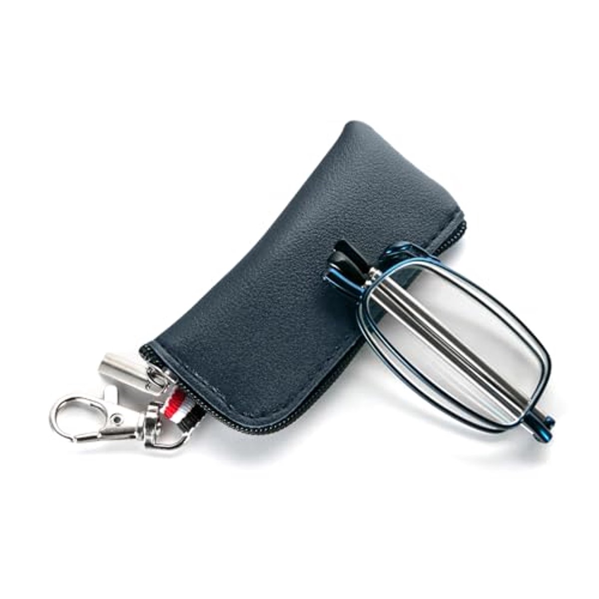 Opvouwbare leesbril met telescoopstang, sleutelhanger en anti-blauw licht functie voor dames en heren
