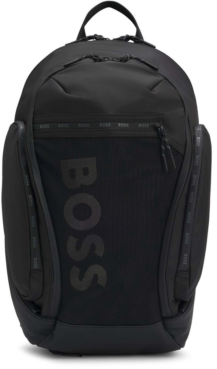 BOSS laptop rugzak rugzak met laptopvak Onset Backpack Black zwart