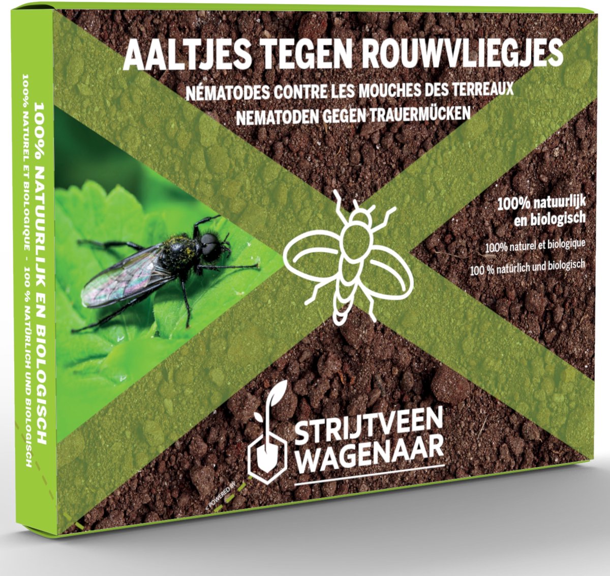 Aaltjes tegen Rouwvliegjes 50m² - Steinernema Feltiae - Nematoden tegen rouwvliegjes - Rouwvliegjes bestrijden - Afweermiddelen binnen