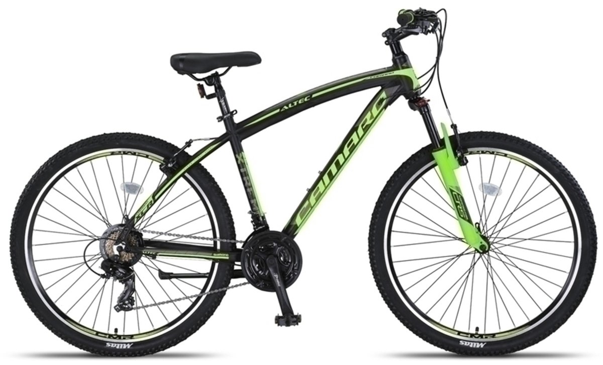 Altec Hardtail Mountainbike Camaro MTB 27.5 Inch 45 cm Unisex 21V V-Brakes Zwart/Groen