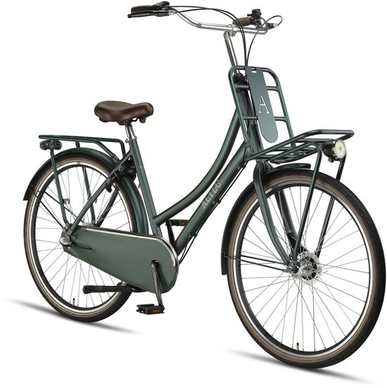 Altec Transportfiets dames Retro 28 Inch 53 cm Dames 3V Rollerbrake Bosgroen van Altec — afbeelding 2