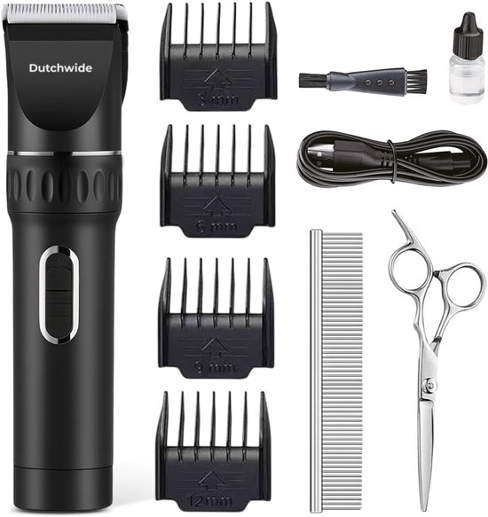 Dutchwide Professionele Honden tondeuse - Voor dikke vacht - Trimmer hond - Trimtafel - Dieren - Geschikt voor Katten - Fluisterstil - Draadloos - Hondentrimmer - Trimset - Hondenpootjes