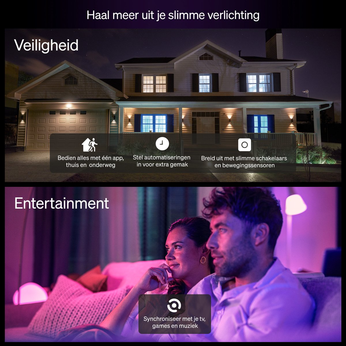Philips Hue Essential Slimme LED GU10 Spotlight - Wit en gekleurd licht - 3-pack — afbeelding 5