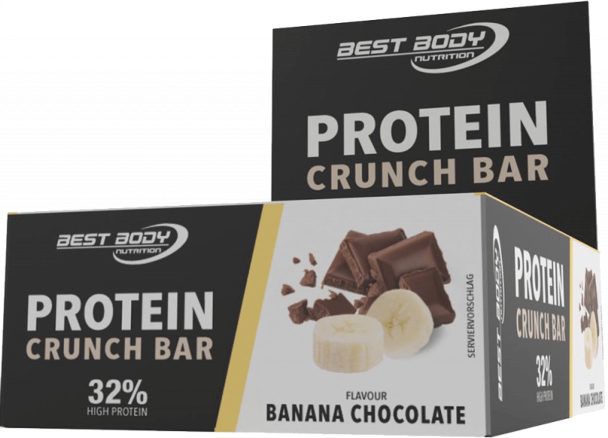 Best Body Nutrition Protein Crunch Bar 33% (12x35g) Banana Chocolate - Repen - Eiwit Repen