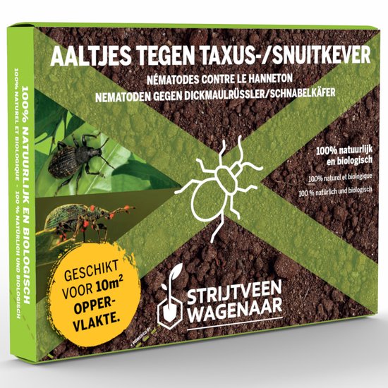 Aaltjes tegen Taxuskever en Snuitkever 10m² - Biologische bodeminsecten bestrijding - Taxuskever bestrijden - Afweermiddelen