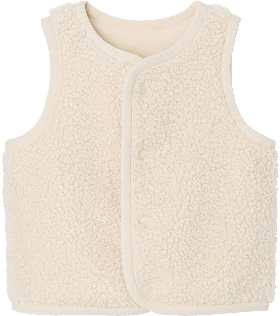 Vertbaudet Mouwloos baby vest in imitatiebont