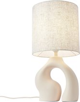 QAZQA dahlia - Japandi Tafellamp - 1 lichts - H 44.5 cm - Beige - Woonkamer | Slaapkamer