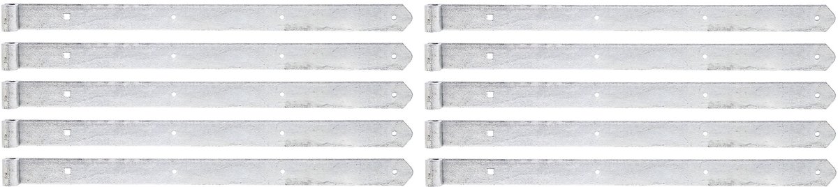 Alberts 845216 heng | in verschillende uitvoeringen | thermisch verzinkt | rol Ø13 mm | afmetingen 600 x 40 mm | Set van 10