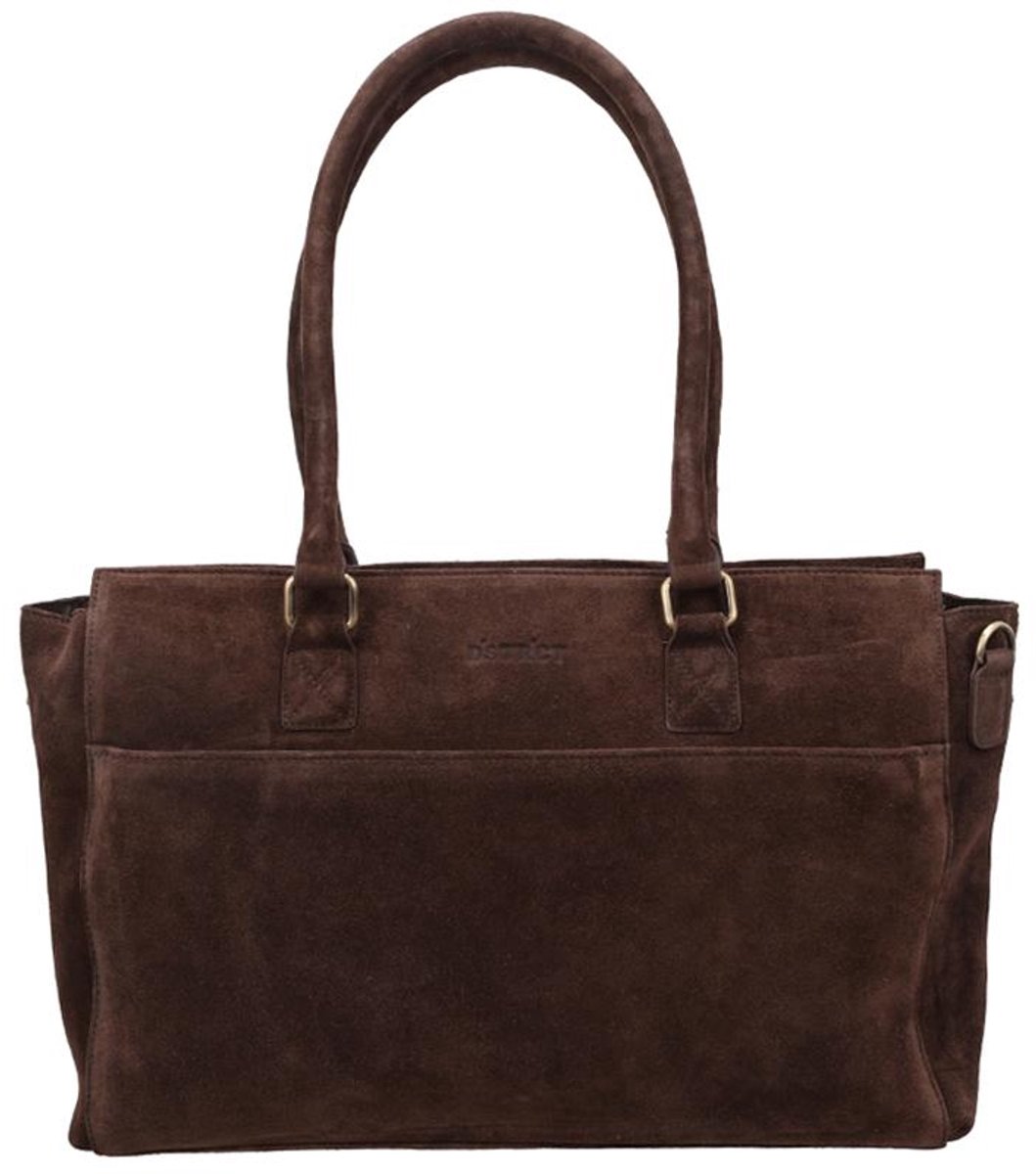 DSTRCT Laptoptas / Werktas - Dames - 15.6 inch - Leer - Portland Road - Bruin