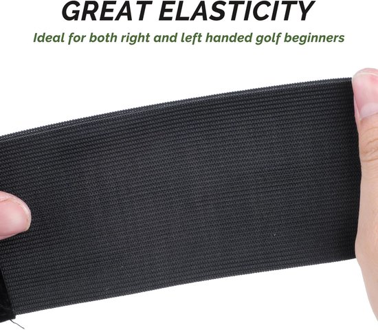 2-stuks Golf Swing Training Band - Elastische golf trainingshulpband - Golf pols correctie trainer - Swing correctie armband - Draagbare golf swing band - Unisex - Verbeter je swingvorm - Perfect voor beginnende golfers - Wit van MM Brands — afbeelding 4