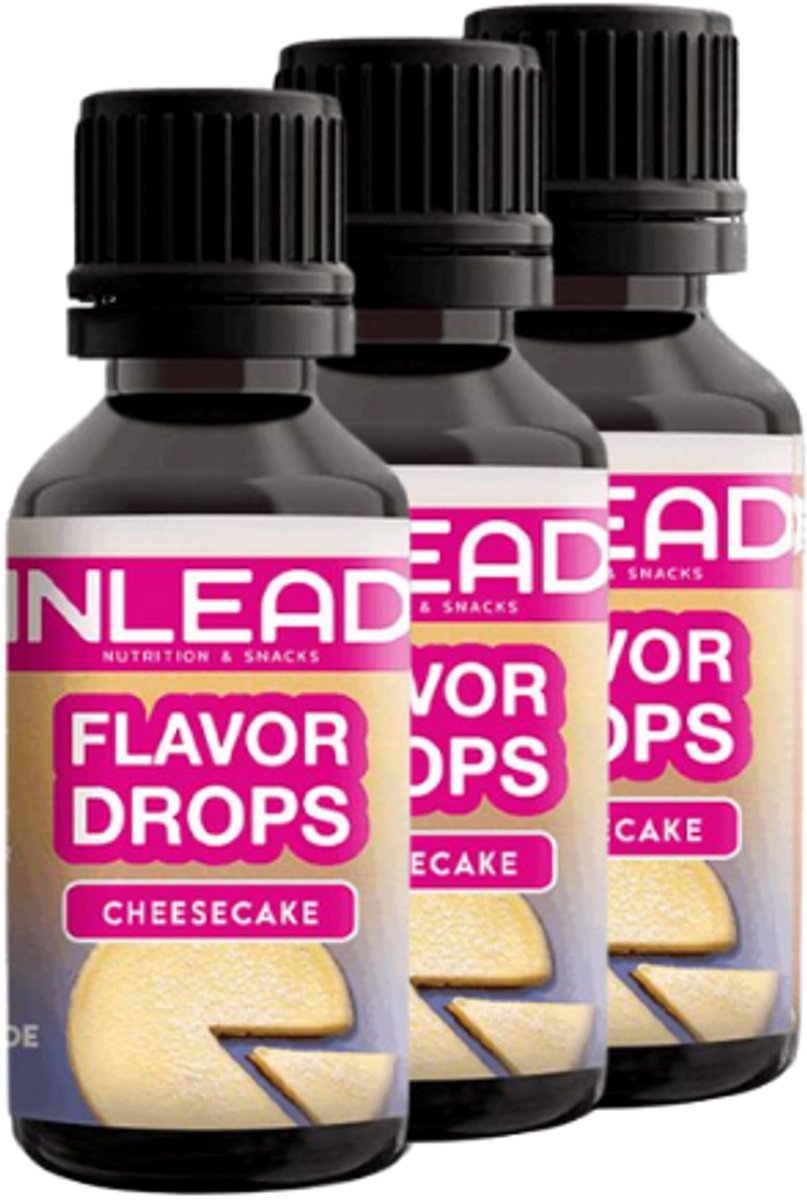 Inlead | Flavor Drops | Cheesecake | 3 stuks | 3 x 30 ml
