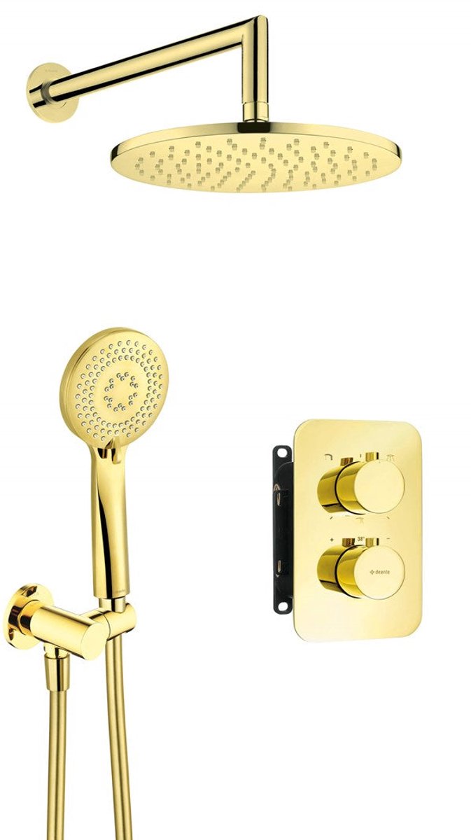 Concealed shower set with thermostatic BOX